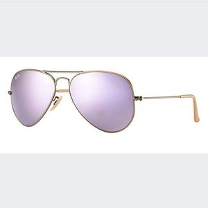 Ray-Ban Aviators Bronze/Lilac Mirrored Lenses